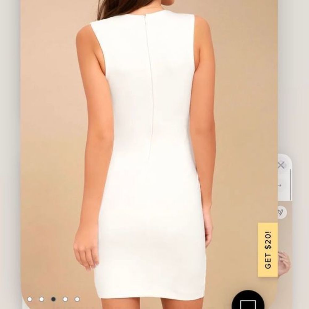 Lulu's White Sleeveless Dress - Picture 4 of 11